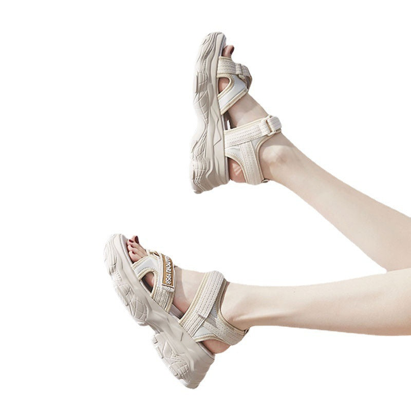 Women's Summer New Thick-soled Velcro Sports Sandals
